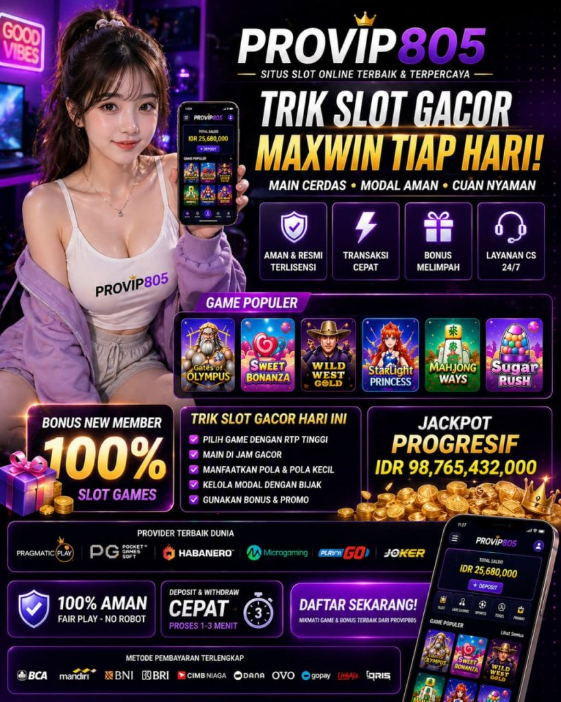 Situs Slot Online Terbaik Pilihan Pemain Di PROVIP805
