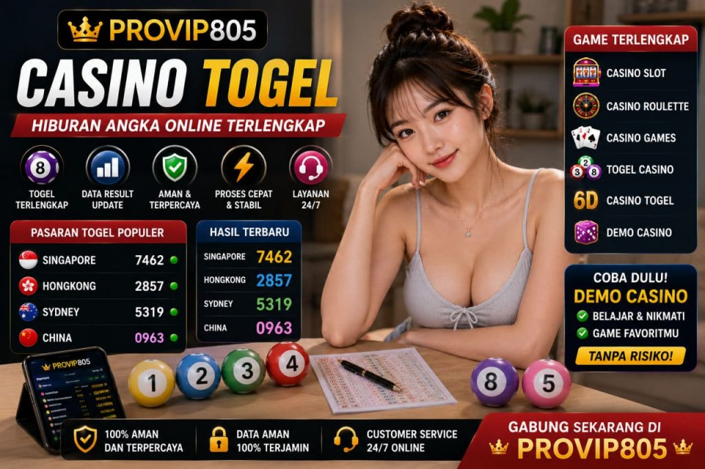 PROVIP805 Casino Togel Hiburan Angka Online Modern