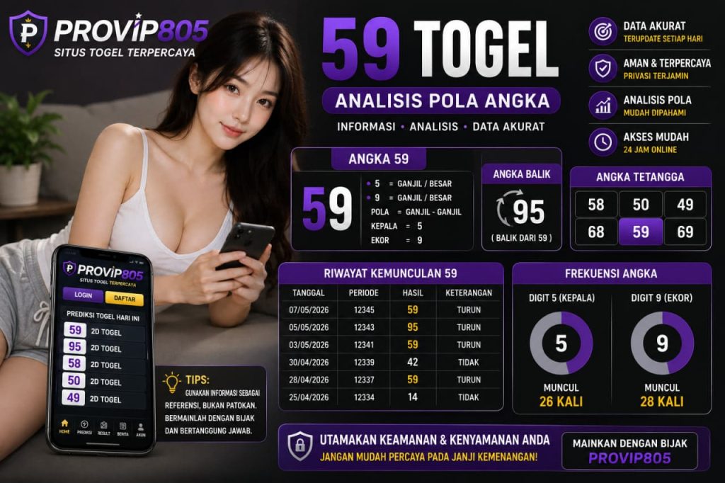 59 Togel PROVIP805 dan Analisis Pola Angka